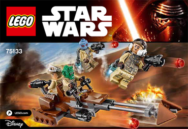 Lego, Set, Opened, Star Wars, Rebel Alliance Battle Pack, 75133
