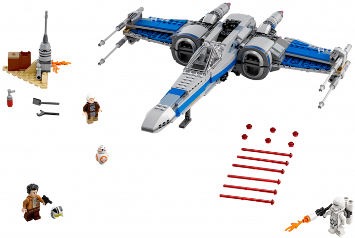 Lego, Set, Opened, Star Wars, Resistance X-Wing Fighter, 75149