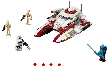 Lego, Set, Opened, Star Wars, The Clone Wars, Republic Fighter Tank, 75182