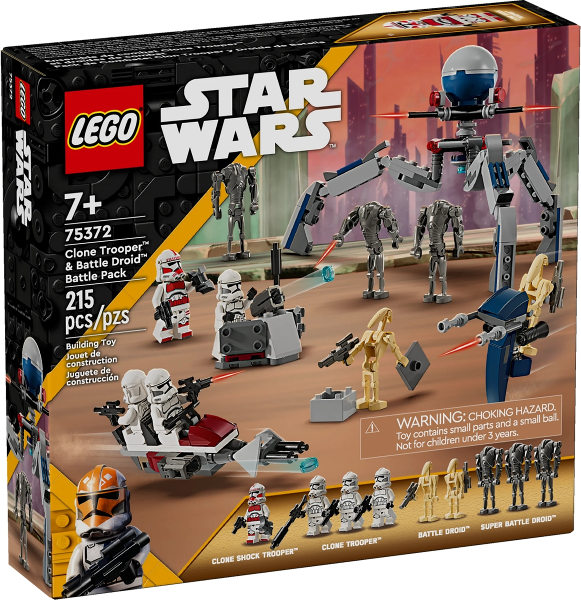 Lego, Set, Sealed, Star Wars, The Clone Wars, Clone Trooper & Battle Droid Battle Pack, 75372