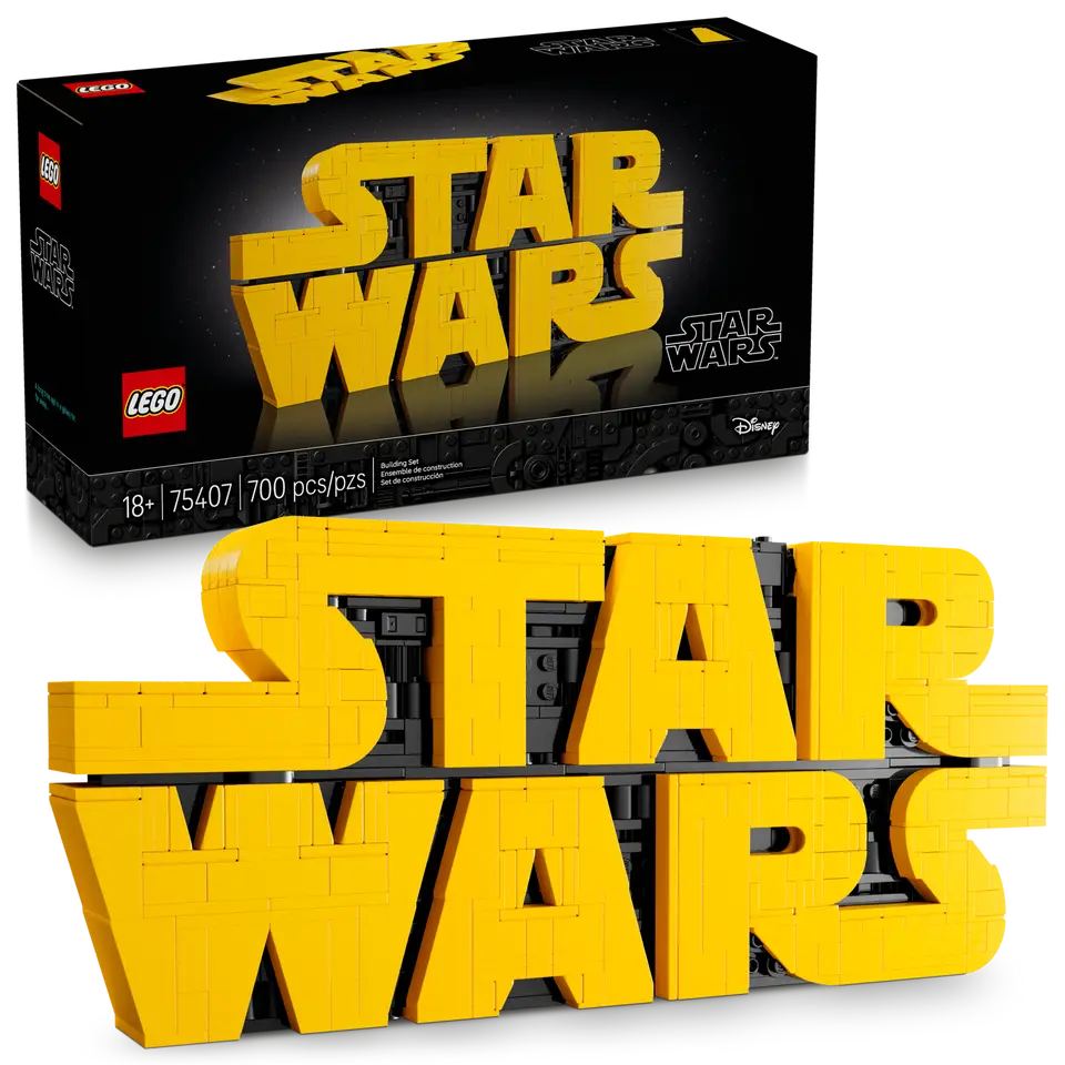 LEGO, Star Wars, Brick-Built Star Wars Logo, 75407