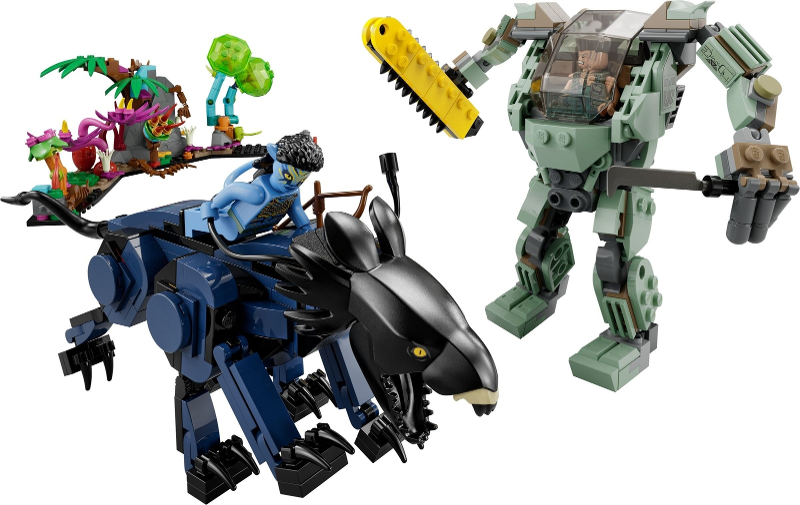 Lego, Set, Opened, Avatar, Neytiri & Thanator vs. AMP Suit Quaritch, 75571