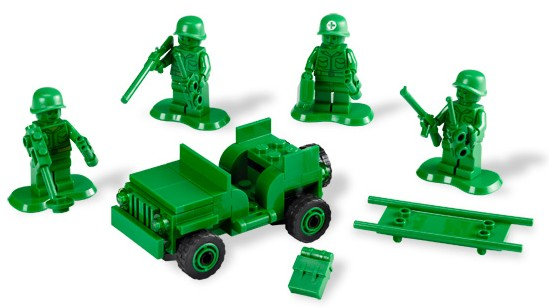 Lego, Set, Opened, Disney, Toy Story, Army Men on Patrol, 7595