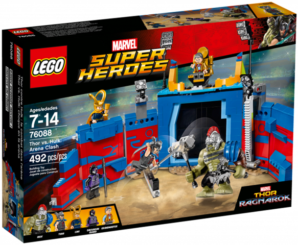 Lego, Set, opened, Super Heroes, Thor Ragnarok, Thor vs. Hulk: Arena Clash, 76088, KCC (Copy)