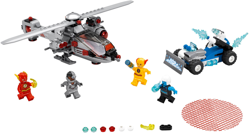 Lego, OPENED, DC Super Heroes, Speed Force Freeze Pursuit, 76098