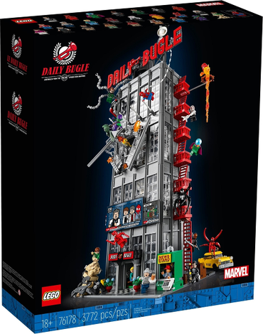 Lego, Set, Opened, Super Heroes, Marvel, Spider-Man, Daily Bugle, 76178