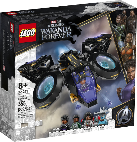 Lego, Set, Sealed Product, Marvel, Black Panther, Wakanda Forever, Shuri's Sunbird 76211