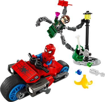 Lego, Set, Sealed, Super Heroes, Spider Man, Motorcycle Chase: Spider-Man Doc Ock, 76275