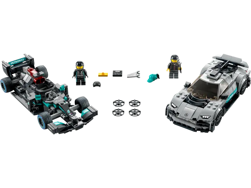 Lego, Set, Sealed, Speed Champions, Mercedes-AMG F1 W12 E Performance & Mercedes-AMG Project One, 76909