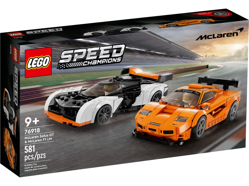 Lego, Set, Sealed, Speed Champions, McLaren Solus GT & McLaren F1, 76918