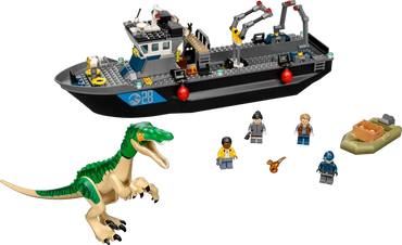 Lego, Set, Sealed, Jurassic World, Baryonyx Dinosaur Boat Escape, 76942