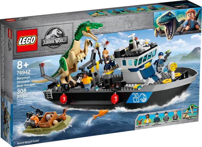 Lego, Set, Sealed, Jurassic World, Baryonyx Dinosaur Boat Escape, 76942