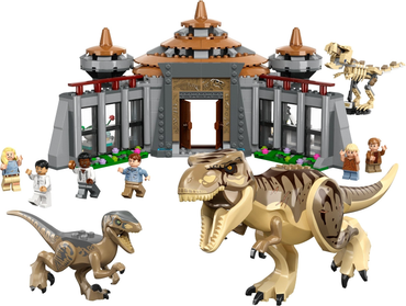 Lego, Set, Opened, Jurassic Park, Visitor Center: T Rex & Rator Attack, 76961