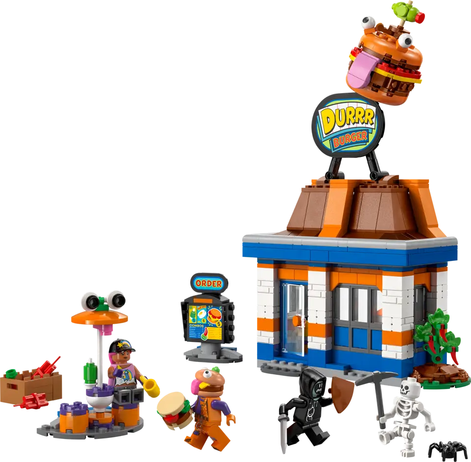 LEGO, Fortnite, Durrr Burger Restaurant, 77076