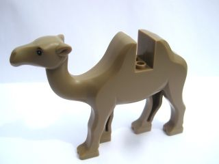 Lego, Minifigure, Animal, Camel with Black Eyes and White Pupils Pattern, 88291c01pb01