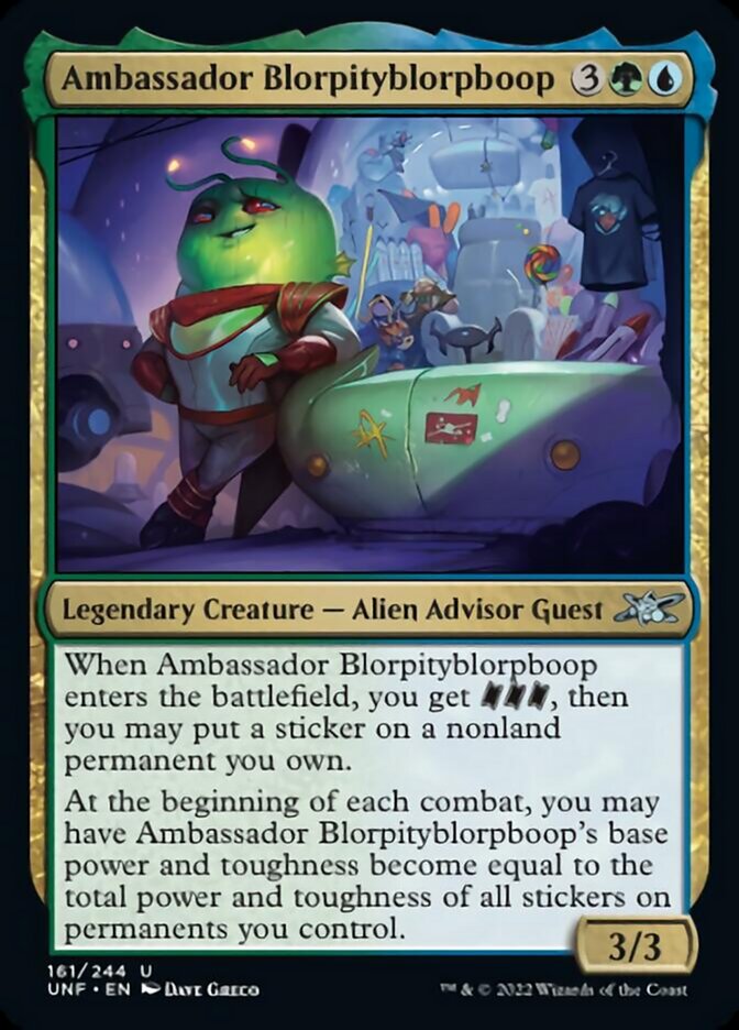 gift card mtg Ambassador Blorpityblorpboop [Unfinity]