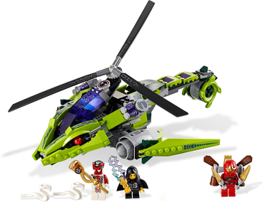 LEGO, Opened, Ninjago, Rise of the Snakes, Rattlecopter, 9443, BUILT