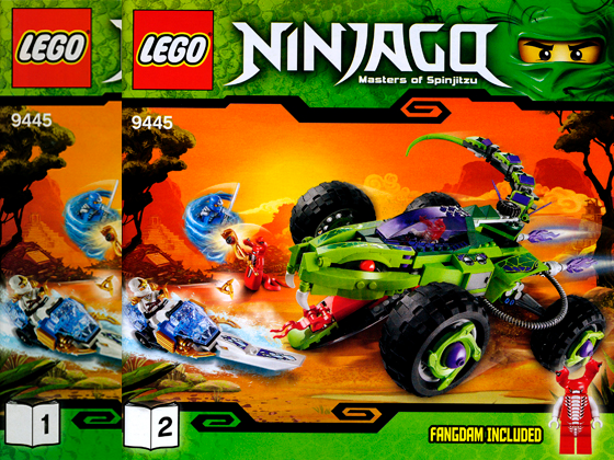 LEGO, Opened, Ninjago, Rise of the Snakes, Fangpyre, 9445, BUILT