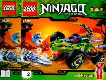 LEGO, Opened, Ninjago, Rise of the Snakes, Fangpyre, 9445, BUILT