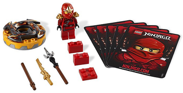 Lego, Set, Opened, Ninjago, Rise of the Snakes, Spinners, Kai ZX, 9561