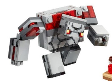 Lego, Minifigure, Minecraft, Redstone Golem, minegolem