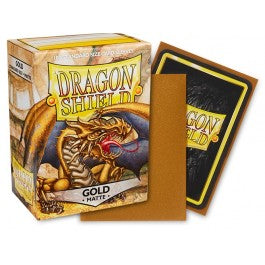 Deck Sleeves, Dragon Shield, 100CT, Box Matte GOLD