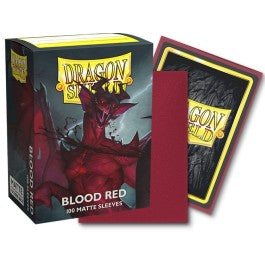 Deck Sleeves, Dragon Shield, 100CT, Box Matte BLOOD RED