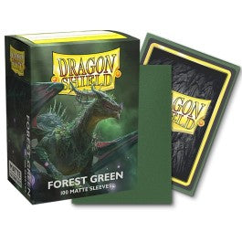Deck Sleeves, Dragon Shield, 100CT, Box Matte FOREST GREEN