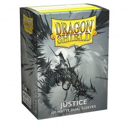 Deck Sleeves, Dragon Shield, 100CT, Box Matte JUSTICE