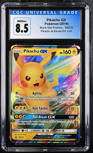 Pikachu GX, CGC Graded 8.5