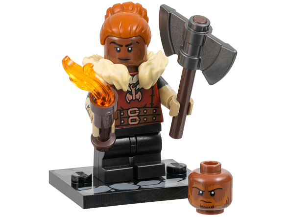 Lego, Minifigure, Collectible Blind, Dungeons & Dragons, Dwarf Barbarian, COLDND-1