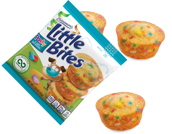 Entenmann's Little Bites Party Cake Muffins, 1.65 oz.