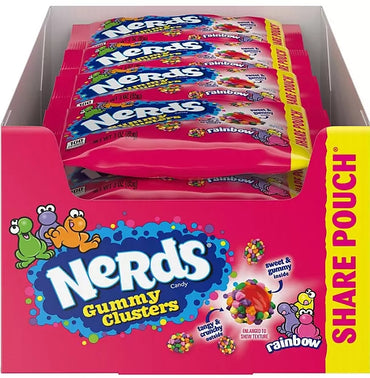 Nerds Gummy Clusters Candy, Share Size, 3 oz.