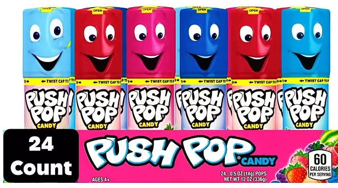 Push Pop Variety Pack Candy, 0.5 oz.