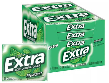 Extra Spearmint Sugar Free Chewing Gum Bulk Pack (15 ct.)