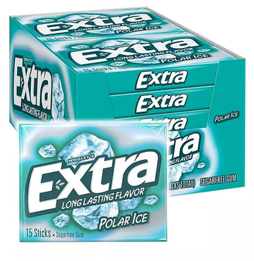 Extra Polar Ice Sugar Free Chewing Gum Bulk Pack 15 ct., 10 pk.