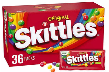 Skittles Original Fruity Chewy Candy, Full Size, 2.17 oz.