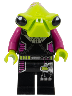 Lego, Minifigure, Space, Alien Conquest, Alien Pilot, AC002