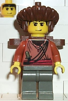 Lego, Minifigure, Adventurers, Orient Expedition, Sherpa Sangye Dorje with Backpack, adv029