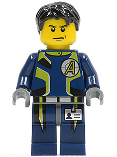 Lego, Minifigure, Agents, Agent Chase, Single Sided Head, AGT001a