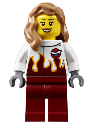Lego, Minifigure, City, Airport - Stunt Pilot Female AIR053