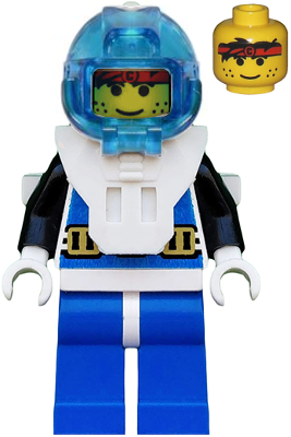 Lego, Minifigure, Aquazone, Stingrays, Aquanauts, Aquanaut 1, aqu001