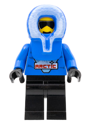 Lego, Minifigure, Town, Arctic, Arctic - Blue, Blue Hood, Black Legs, ARC005