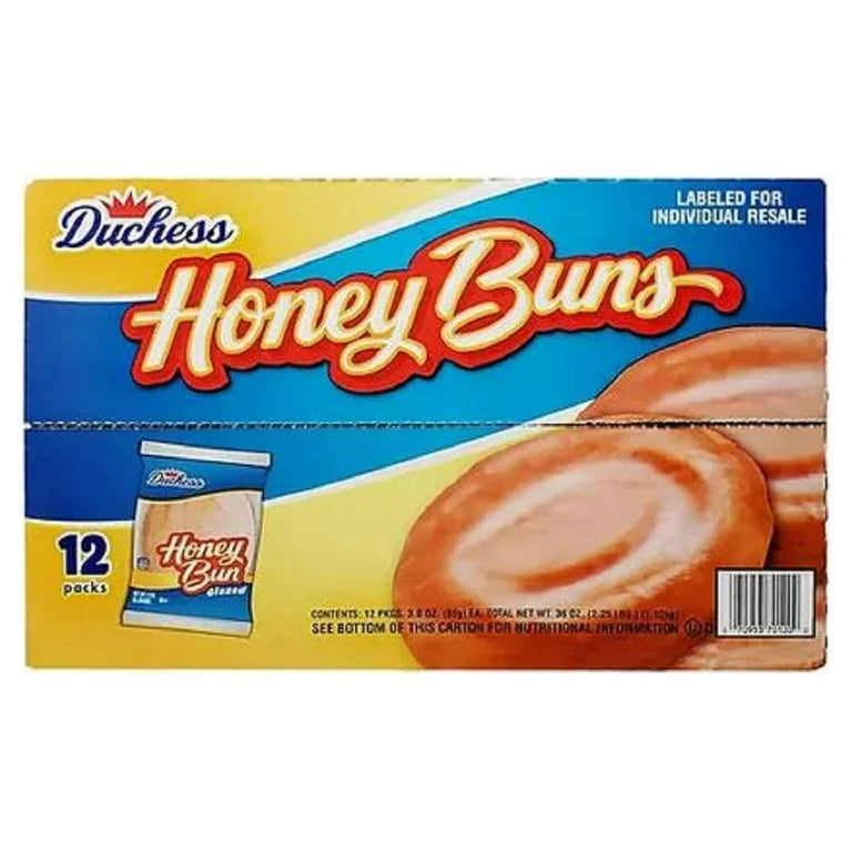 Duchess Glazed Honey Buns, 5 oz