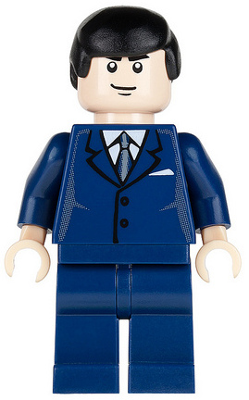 Lego, Minifigure, Batman I, Bruce Wayne - Dark Blue Suit, BAT013