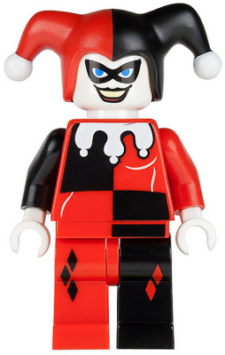 Lego, Minifigure, Batman I, Harley Quinn, White Hands, BAT026