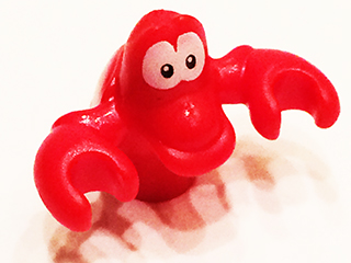 lego, Minifigure, Disney, Disney Princess, Crab, Disney with White Eyes, Small Black Pupils Pattern, Sebastian01