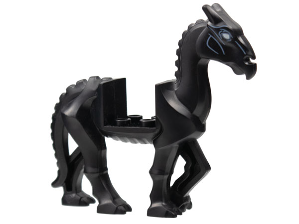 Lego, Minifigure, Animal, Horse, Horse, Skeletal with White Eyes Pattern (HP Thestral), bb1296pb01