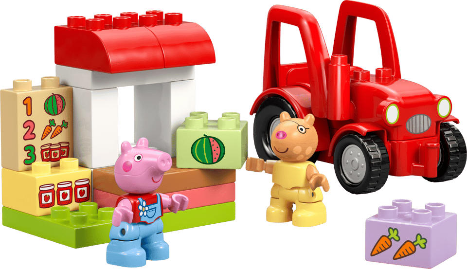 LEGO, DUPLO, Peppa Pig, Tractor and Market, 10468
