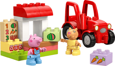 LEGO, DUPLO, Peppa Pig, Tractor and Market, 10468